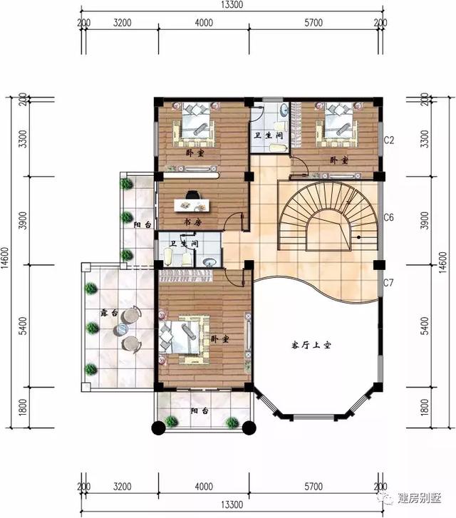 两栋风格不一样的农村别墅，第一栋欧式美，第二栋30万