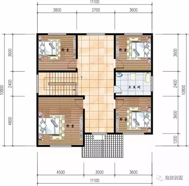 20来万就能建成的两层别墅，外观都很精致，简单实用型