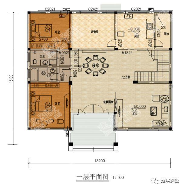带观景凉亭设计的农村别墅，第一栋很美，第二栋轻奢型