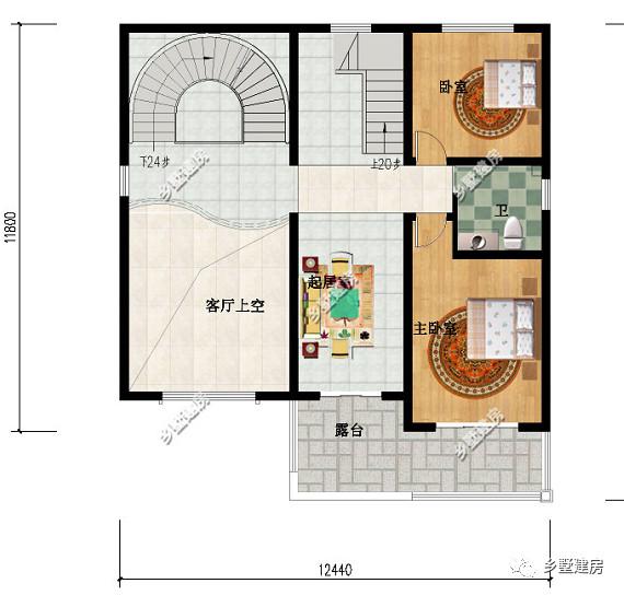 农村自建一栋3层欧式别墅，主体只要50万，日出日落悠闲自得！