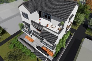 广西新中式农村自建别墅设计效果图，一看就是大户人家。