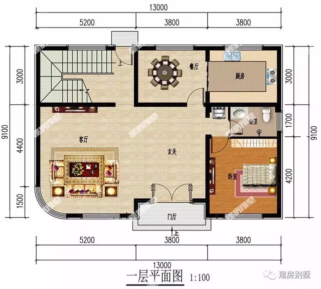 45万建农村四层豪宅，外观让人大饱眼福，布局一百分