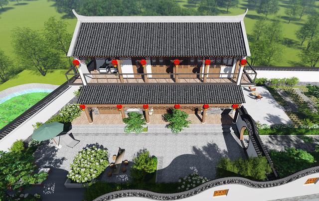 二层中式庭院别墅，未来肯定也要建一栋，机智的人已经收藏
