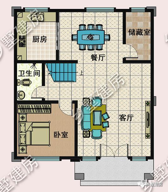 农村小宅基地不用愁，占地90多平的三层简欧别墅，人人都想建！