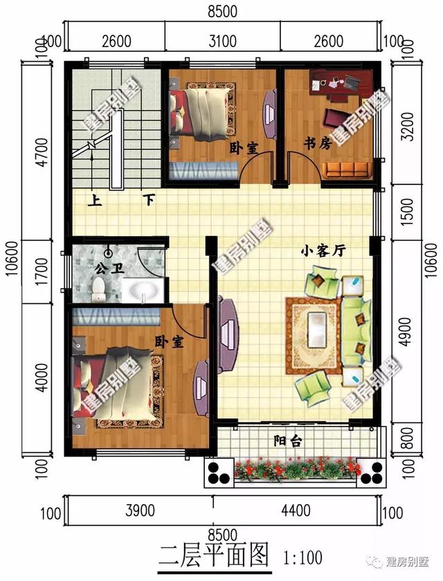 小面宽的农村别墅户型，好房子不仅住着舒适，更让人羡慕