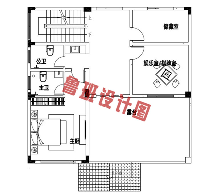 三层农村别墅三层户型图