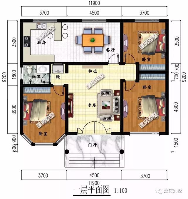 6栋适合农村的一层自建房，不仅造价低，颜值高还实用