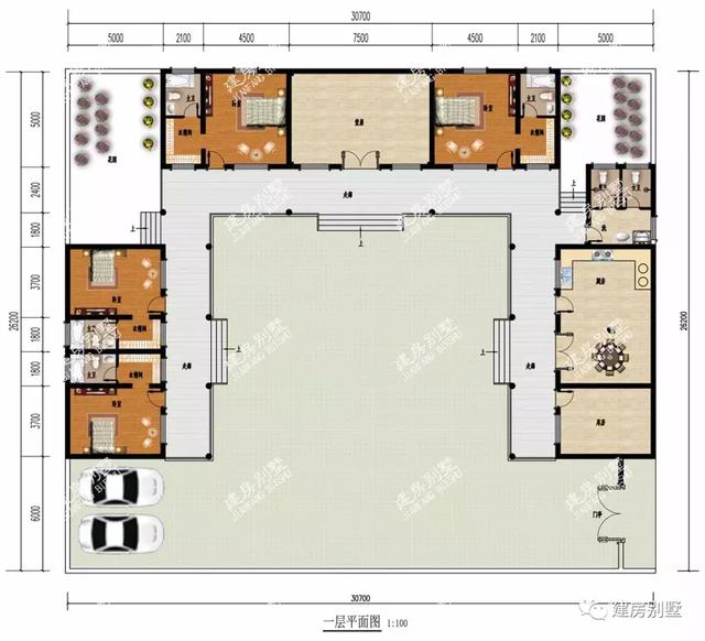 两栋复古风格的中式合院别墅，建一栋既气派又有韵味的住宅