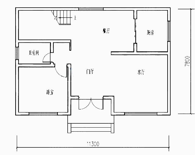 11x7.8米农村三层自建房别墅设计施工方案，不足100㎡，绝对经典
