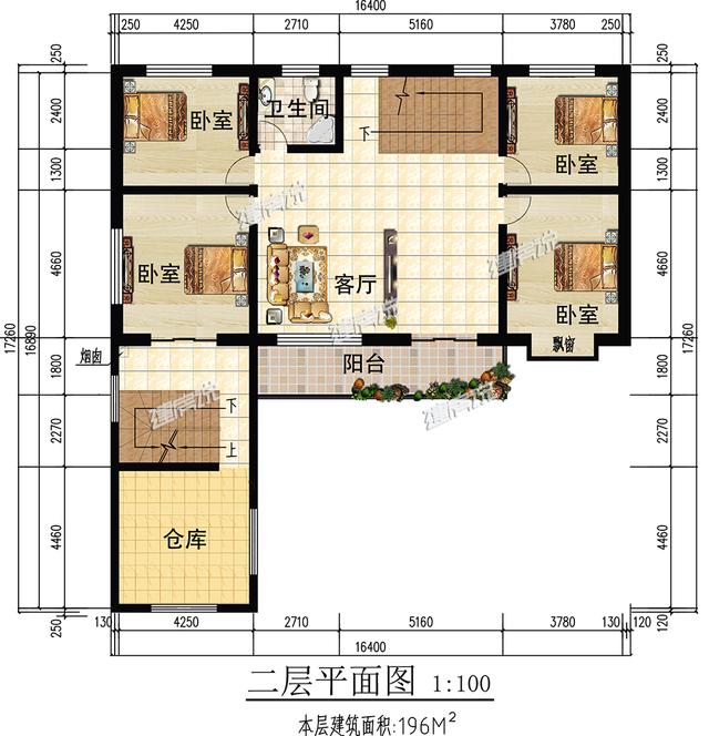 农村“L”字型房屋设计，造价经济美观实用，农村人都爱建