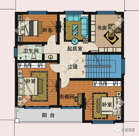 10米×11米三层小别墅，造价只要42万左右，农村人人能建！