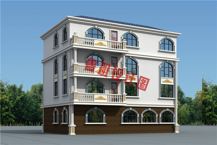 15X9米新农村四层别墅户型设计图片