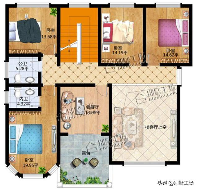 12款带堂屋神位自建房户型分享，含图纸，第十一款造价16万