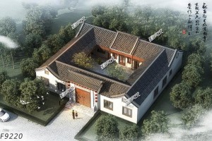 3款最美一层自建中式别墅效果图，布局讲究，顺风又顺水！