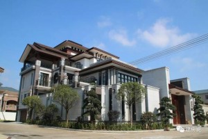 新中式农村自建别墅实景图，高大上的感觉！