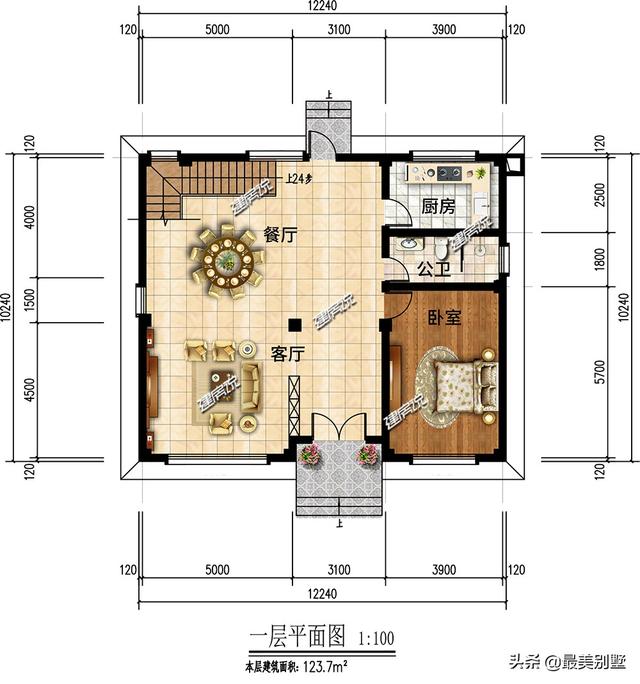 12x10欧式双层别墅，主体造价28万起，有钱人就该如此享受