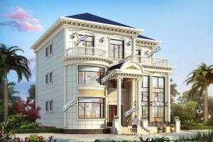 农村三层自建别墅设计效果图，布局舒适。
