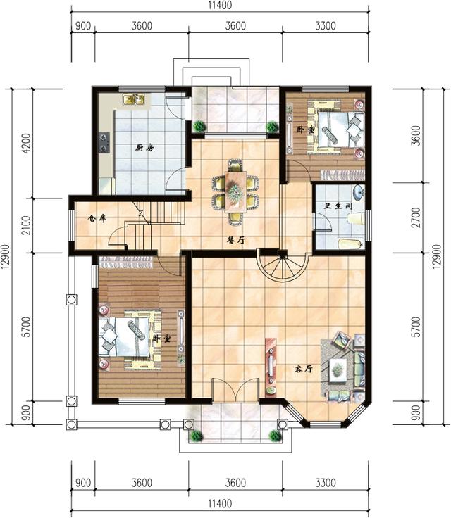 20万就能建别墅，这有3款漂亮的，图纸收藏好不吃亏