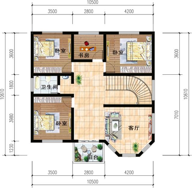 20万就能建别墅，这有3款漂亮的，图纸收藏好不吃亏