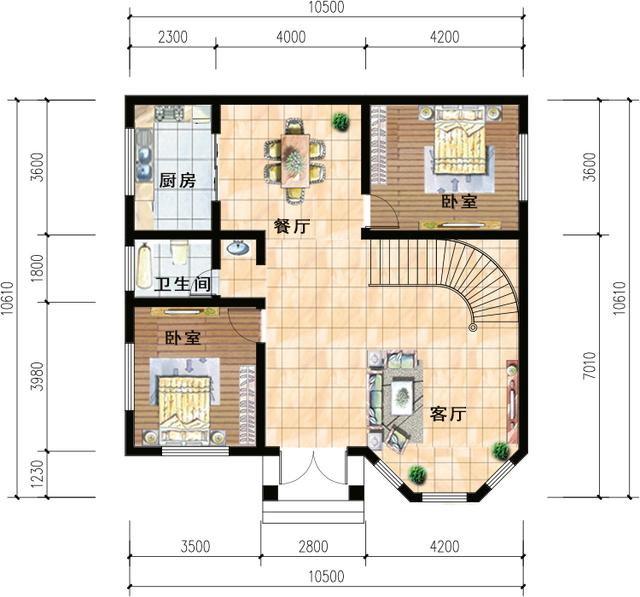 20万就能建别墅，这有3款漂亮的，图纸收藏好不吃亏