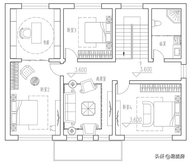 河北54万农村别墅2车位有平台，新中式小院大气精致引建房新潮流