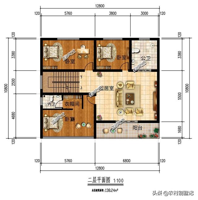 长12米，宽10米，占地仅131平米的现代风别墅，别说你不喜欢