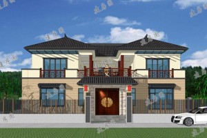 16X14.8米中式大气庭院别墅设计图纸，清新淡雅！