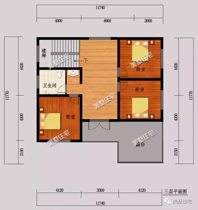 农村别墅还是有个堂屋最实用，这3套三层别墅图纸挺不错