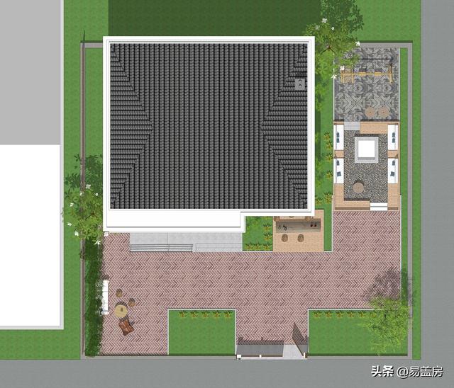 55万在河北农村建一栋田园风别墅，大庭院配露台，精美自然引参观