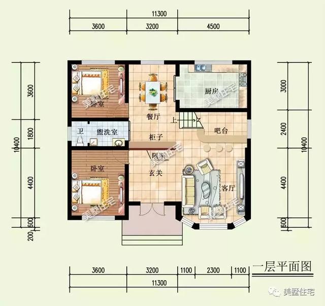 5套二层实用复式别墅，都带挑高客厅，最后一套美的惊艳