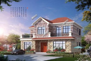 农村自建二层小别墅效果图，让人觉得焕发生机。