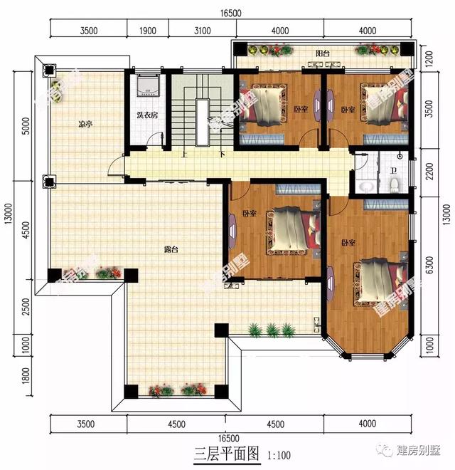 带堂屋设计的两栋自建房，都很美观气派，预算50万可建