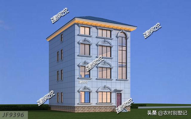 华丽高端别墅,盖一栋在村里,想低调都难了,占地仅116平