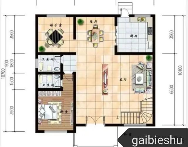 11✖10米带落地窗+主卧带内卫农村二层别墅全套设计施工图