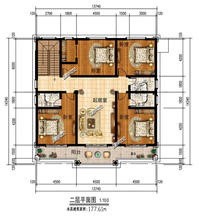 13X14米，盖一栋漂亮双层别墅，村里人都羡慕