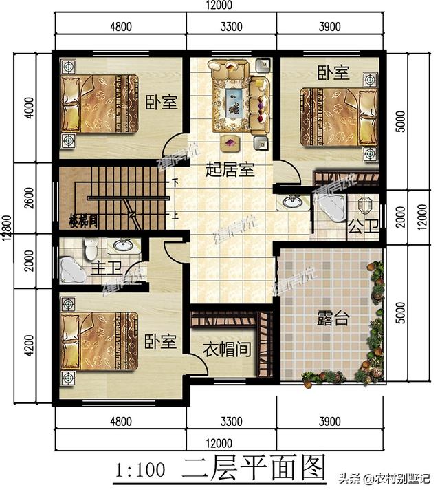 12X12米，经典欧式别墅，老乡抢着建