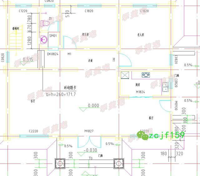 进深12米三层带露台田园风格自建别墅全套设计图纸