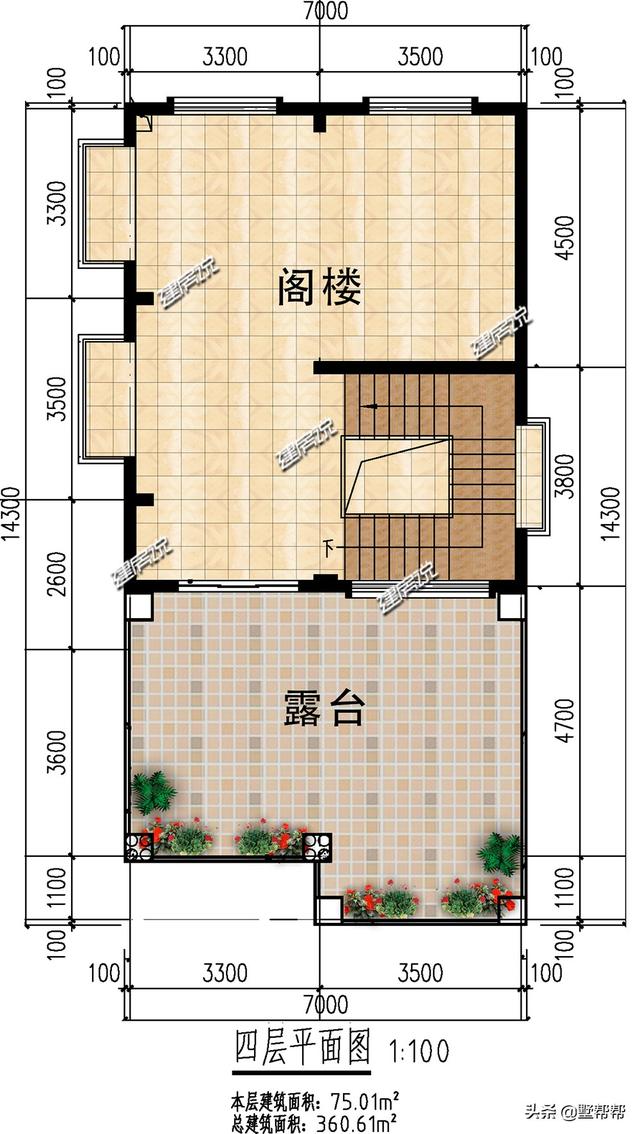 面宽7米的有福了，照样可以建起别墅，图纸难求赶紧收藏