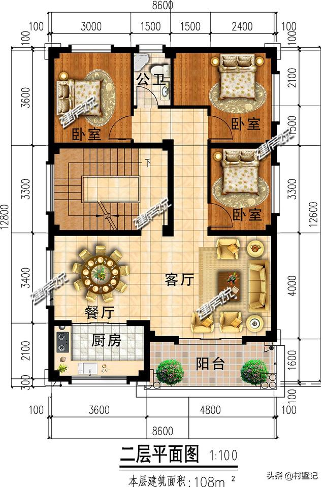 面宽8米建豪宅，别再为地皮小头疼了，这款别墅图纸收藏好