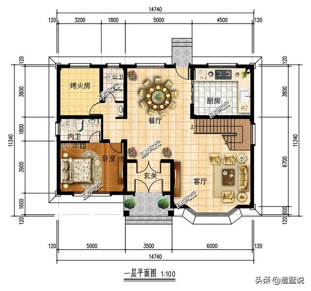 11x12三层豪华欧式别墅，华丽丽豪宅既视感