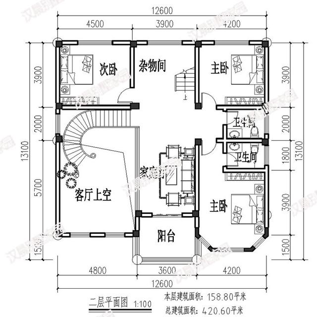 宅地不规则，就选盖这栋别墅！16X11.7米 房子中间架空，有见过？