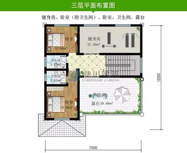 几款造型相似布局各异的农村小别墅，看看哪款是你的心头好