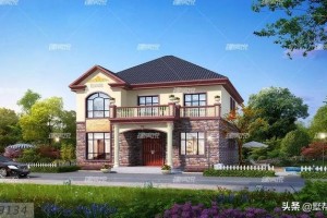 农村自建二层田园风别墅方案，户型小巧精致！