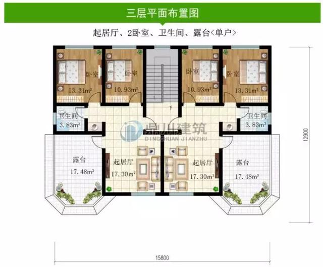 面宽15米的8款农村别墅图纸，第2栋造价才18万，第3栋建的人最多