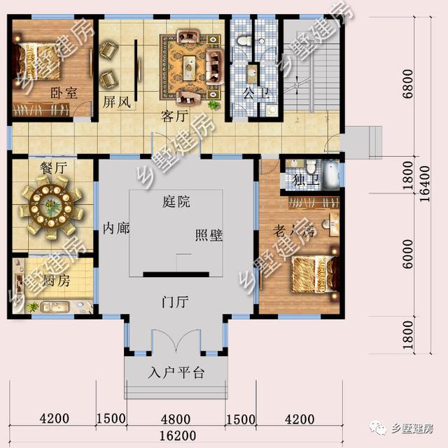 新中式风格农村自建别墅，不仅仅是实用，更是美的无与伦比！