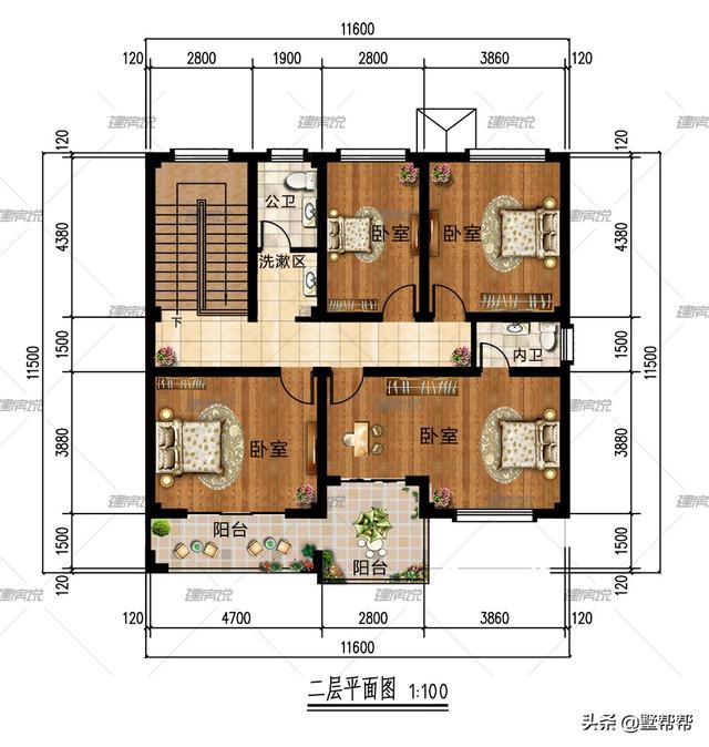 三款农村别墅图纸，照着建准没错，村里人都说好看