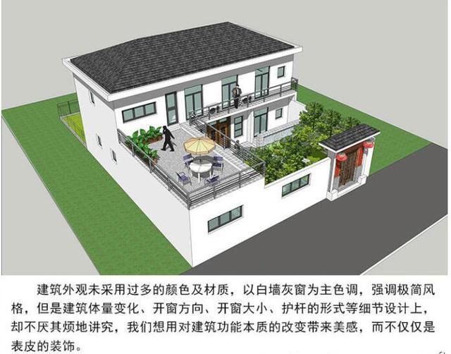 别墅豪宅户型图，大露台带院子，户型接地气！