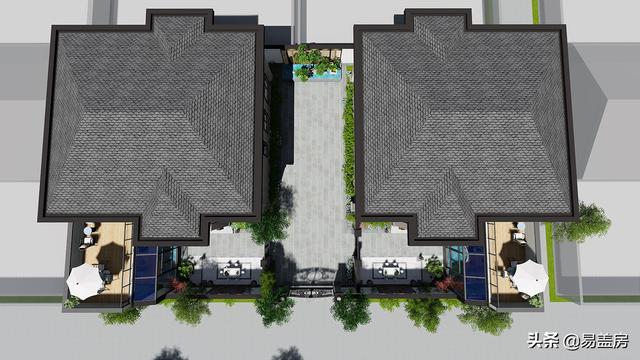 河北农村新中式别墅单独庭院+阳光房，兄弟俩都满意，父母也开心