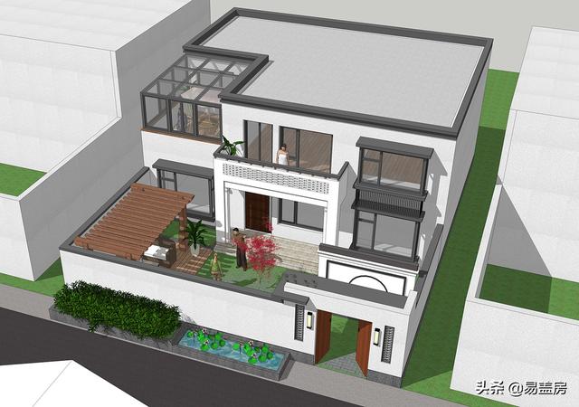 北京农村43万建现代别墅，6室带阳光房，小基地住一大家真超值！