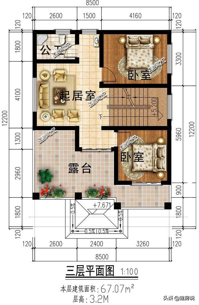 5款三层农村别墅，都是100平内的小户型，广东人都抢着建！